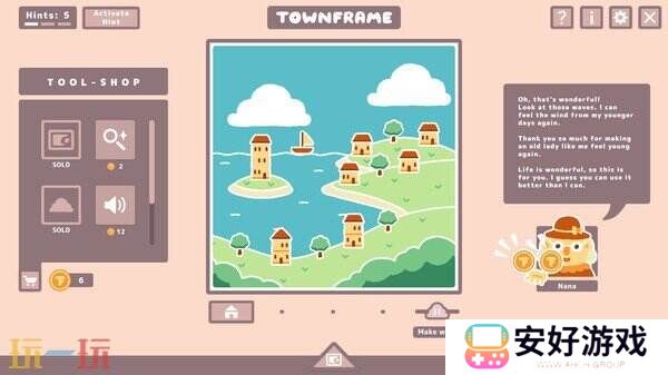 休闲解谜《Townframe》已在Steam推出售价29元