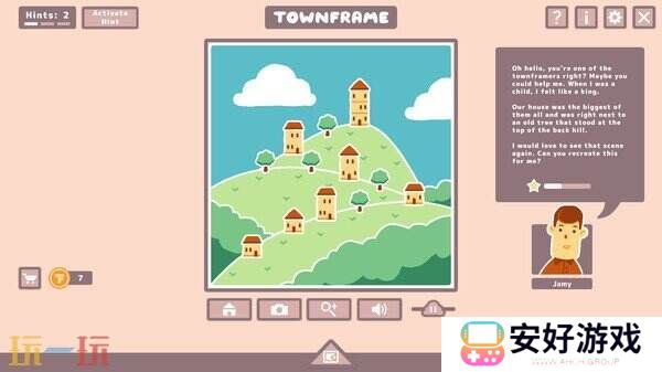 休闲解谜《Townframe》已在Steam推出售价29元